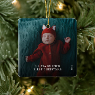 Babys erstes Weihnachten Geburtsstatistik Ankündi Keramikornament