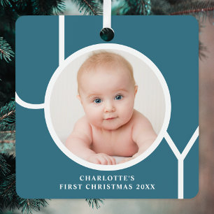 Baby's erstes Weihnachten Individuelles Erinnerung Ornament Aus Metall