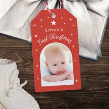 Baby's erstes Weihnachten individuelles Foto festl