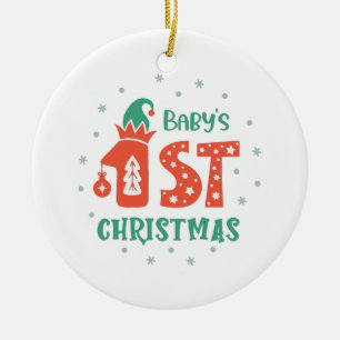 Baby's erstes Weihnachten Keramik Ornament