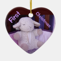 Baby's erstes Weihnachten Ornamente Gestopfte Lamb