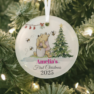 Baby's erstes Weihnachtsbaum-Ornament | Bär & Bien Ornament Aus Glas