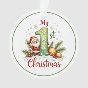 Baby's erstes Weihnachtsbaum-Ornament – Schneemann Ornament