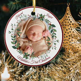 Babys Erstes Weihnachtsfest Foto Weihnachten Weihn Keramik Ornament