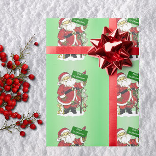 Baby's erstes Weihnachtsfest Süßer Weihnachtsmann Geschenkpapier