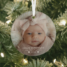 Baby's erstes Weihnachtsfoto