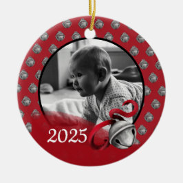 Baby's erstes Weihnachtsfoto-Ornament Keramik Ornament
