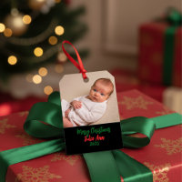 BABYS Erstes Weihnachtsfoto Personalisiere
