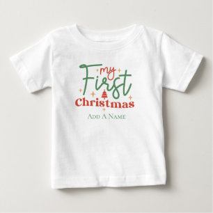 Babys erstes Weihnachtsgeschenk für Neugeborene Baby T-shirt
