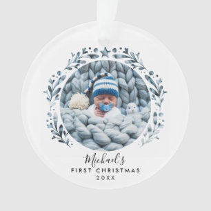 Baby's erstes White Cutout Frame Foto Ornament