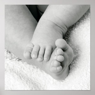 Babys Feet Poster Print