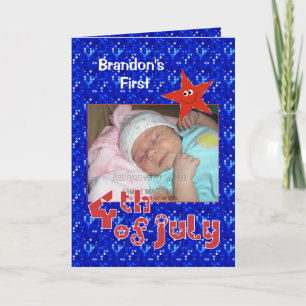 Baby's First 4. Juli Foto Karte