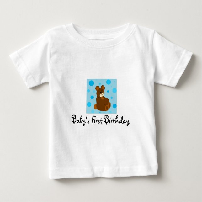 Baby's First Birthday Baby T-shirt (Vorderseite)