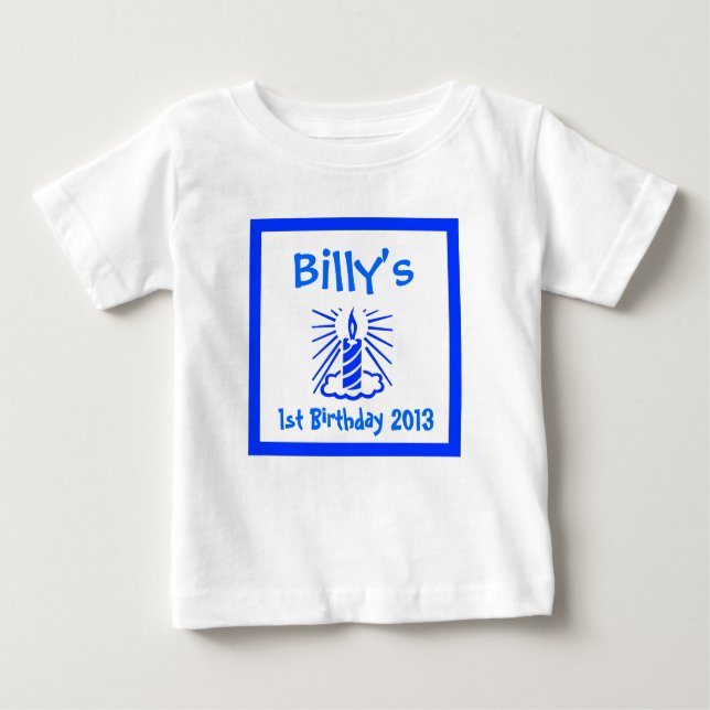 Baby's first Birthday, baby's 1st Baby T-shirt (Vorderseite)