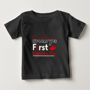 Babys first Canada Day Baby T-shirt