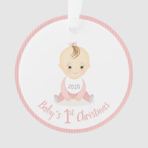 Baby's First Christmas Baby Girl und ihr Handy Ornament