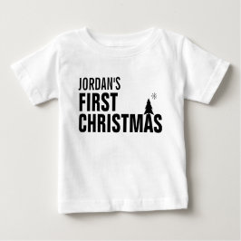 Baby's First Christmas Baby Sleeveless Dress T-shirt