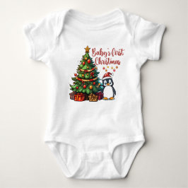Baby's First Christmas Bodysuit | Niedlicher Pingu Baby Strampler