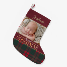 Baby's First Christmas Buffalo Kariertes Pattern F