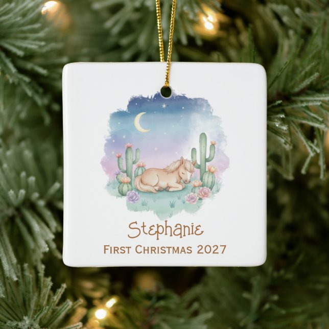 Baby's First Christmas - Desert Pony Keramikornament (Baum)