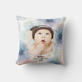 Baby's First Christmas Foto Dandelion, Kissen