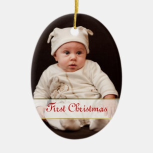 Baby's First Christmas Foto Ornament