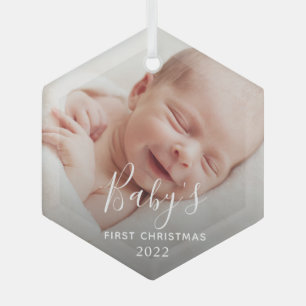 Baby's First Christmas Glass Ornament Aus Glas