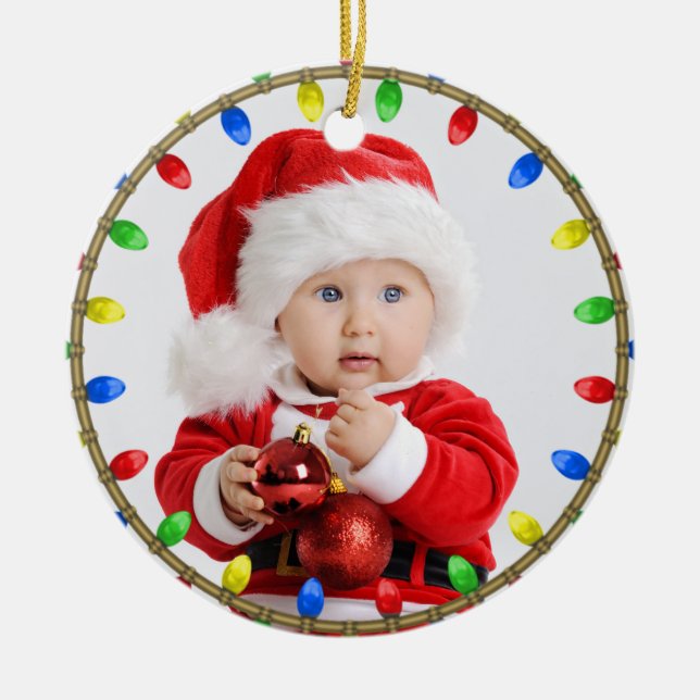 Baby's First Christmas Keramik Ornament (Vorne)