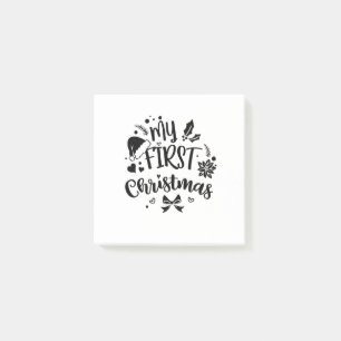 Baby's First Christmas Matching Family Post-it Klebezettel