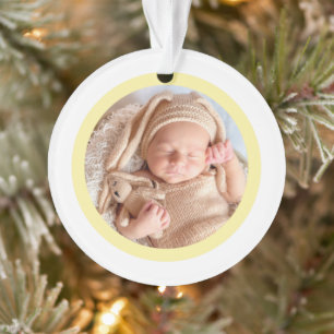 Baby's First Christmas Niedlich Gold Modernes Eleg Ornament
