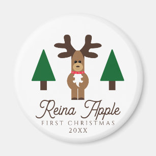 Baby's First Christmas Niedlich Rentier Magnet