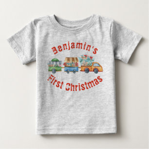 Baby's First Christmas Niedlich Xmas Truck Baby T-shirt