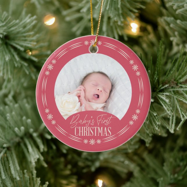Baby's First Christmas Ornament Design (Baum)