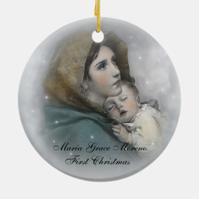 "Baby's First Christmas" Ornament liebevoll (Hinten)