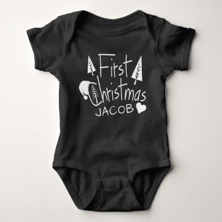 Baby's First Christmas Personalisiert Baby Strampler
