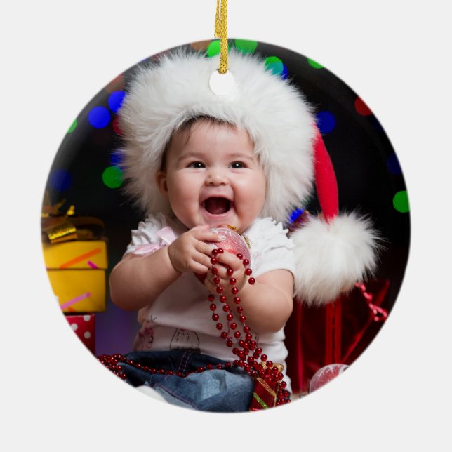  Baby's First Christmas Photo Ornament (Hinten)
