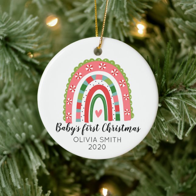 Baby's First Christmas Rainbow Ornament (Baum)