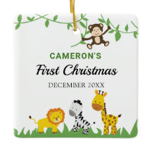 Baby's First Christmas Safari Jungle Animals Niedl