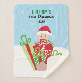 🎄 Baby's First Christmas Sherpadecke