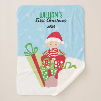 🎄 Baby's First Christmas Sherpadecke