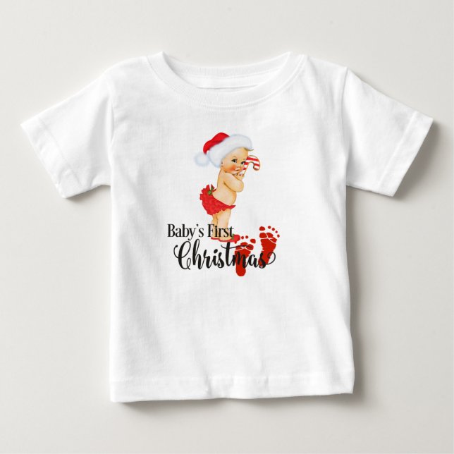 Baby's First Christmas T - Shirt (Vorderseite)