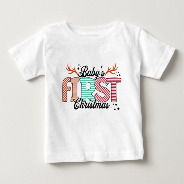 Baby's First Christmas T - Shirt (Vorderseite)