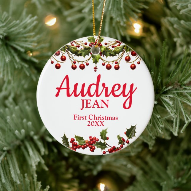 Baby's First Christmas Tree Ornament (Baum)