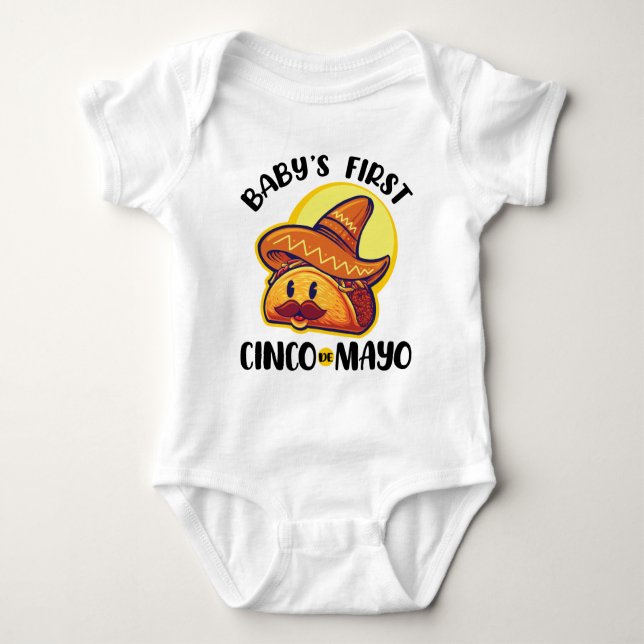 Baby's First Cinco de Mayo Baby Strampler (Vorderseite)