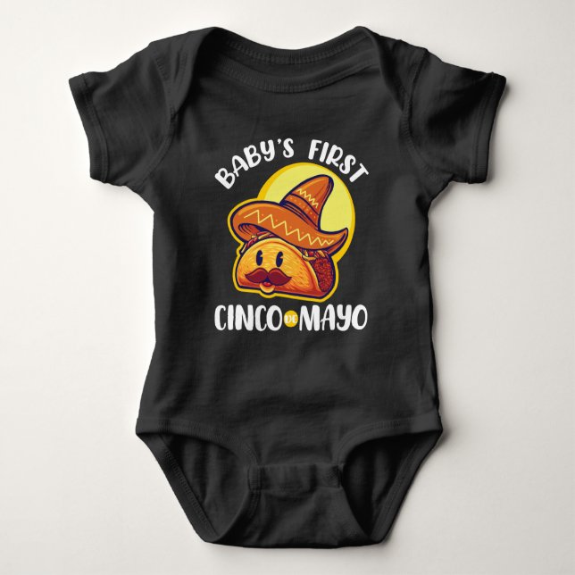 Baby's First Cinco de Mayo Baby Strampler (Vorderseite)