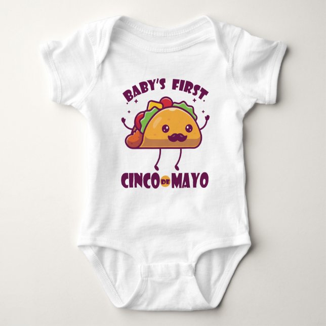 Baby's First Cinco de Mayo Baby Strampler (Vorderseite)