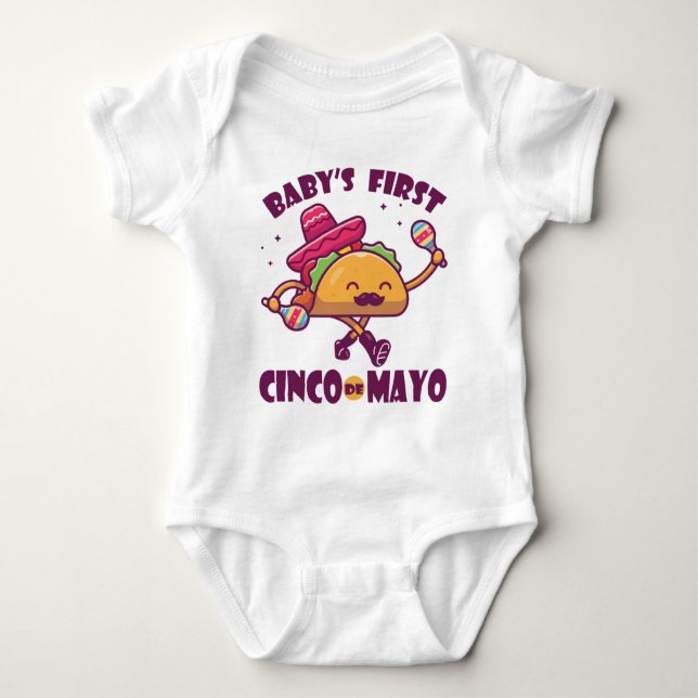Baby's First Cinco de Mayo Baby Strampler (Vorderseite)
