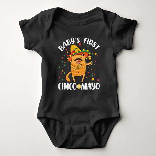 Baby's First Cinco de Mayo Baby Strampler (Vorderseite)