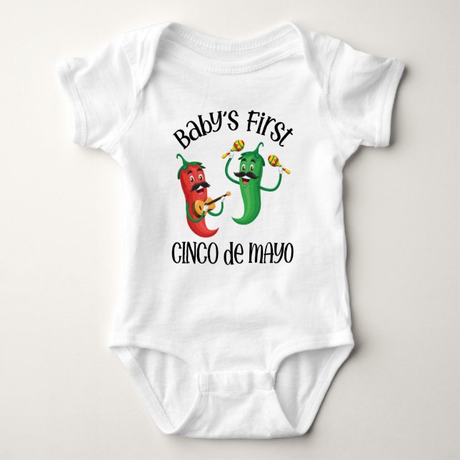 Baby's First Cinco de Mayo Baby Strampler (Vorderseite)