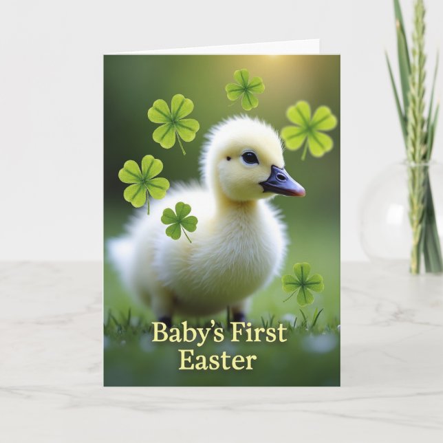 Babys First Easter Scene Card Karte (Vorderseite)